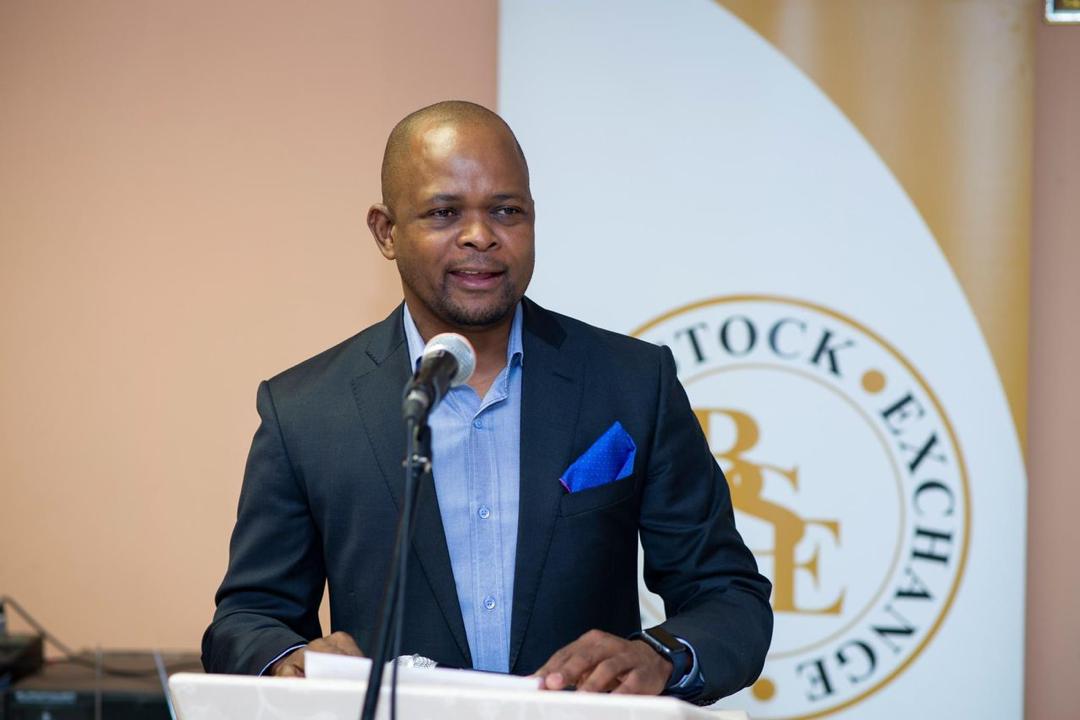 Thapelo Tsheole at the graduation dinner